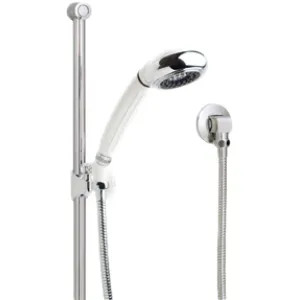 Symmons FSB-STN Symmons Single-Function Hand Shower Bar Unit with 30in Vertical Bar and 60in Flexible Metal Hose, 2.0 GPM, Satin Nickel - FSB-STN