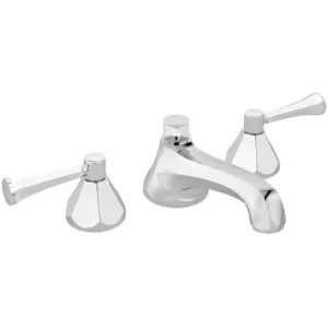 Symmons SLW-4512 Symmons Canterbury Two-Handle Widespread Lavatory Faucet with Pop-Up Drain Assembly, 2.2 GPM, Chrome - SLW-4512