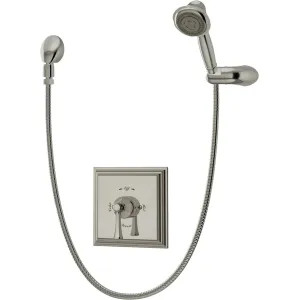Symmons 4503-STN-TRM Symmons Canterbury Hand Shower System, Pressure Balance Valve, Metal Lever Handle, 2.5 GPM, Satin Nickel - 4503-STN-TRM