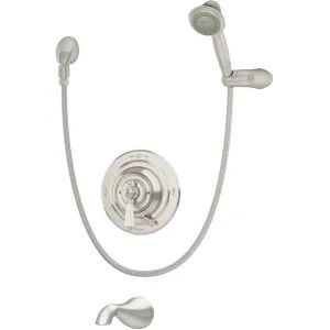 Symmons S-4404-STN Symmons S-4404-STN Satin Nickel Carrington Series Tub/Hand Shower System