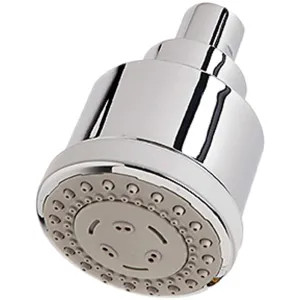 Symmons 352SH-3 Symmons Dia 3-Mode Shower Head, Round, 3in Spray Face, 2.0 GPM, Easy Clean Rubber Nozzles, WaterSense Certified, Chrome - 352SH-3