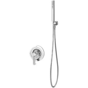 Symmons 5303-BLK-TRM Symmons Museo Shower Faucet with 2-Mode Hand Shower, Trim Only, Less Valve, Less Tub Spout, 2 GPM, Polished Graphite - 5303-BLK-TRM