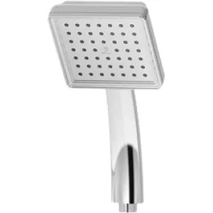 Symmons 422W Symmons Oxford 4in Single-Mode Hand Shower Wand, Square, 2.0 GPM, Polished Chrome - 422W