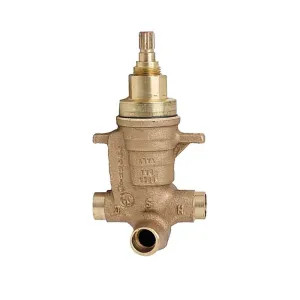Symmons S-4002-BODY Symmons S-4002-BODY Temptrol Tub/Shower Rough-In Valve w/ Diverter, Stops, 1/2