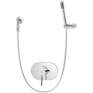 Symmons 4303 Symmons Sereno Hand Shower System, Pressure Balance Valve, 60in Flexible Metal Hose, Metal Lever Handle, 2.5 GPM, Chrome - 4303