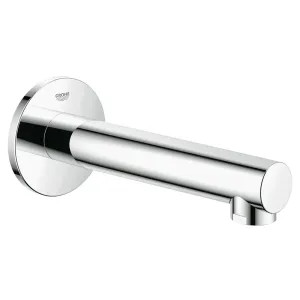 Grohe 13274001 Grohe Concetto Non-Diverter Tub Spout, GROHE StarLight Chrome, Wall-Mount Single-Hole Installation, 6-11/16in Spout Reach - 13274001