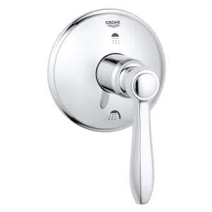 Grohe 19318000 Grohe 19318000 3 - Port Diverter Trim In Starlight Chrome