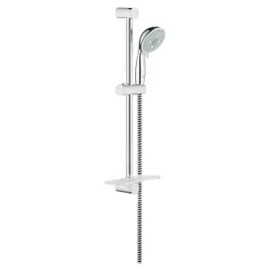 Grohe 27609000 Grohe Tempesta Rustic 4-Spray Setting 2.5 GPM 24in Slidebar Handshower Kit, Speed Clean, DreamSpray, StarLight Chrome - 27609000