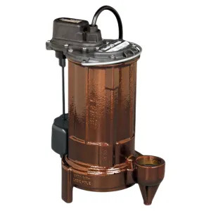 Liberty 281-3 Liberty Pumps Submersible Sump/Effluent Pump, 1/2 HP, 115 Volts, Quick Connect, Wide-Angle Float, Uni-Body, 35' Cord Length - 281-3