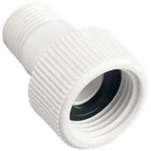 Orbit 53365 Orbit  53365 WaterMaster Hose to Pipe Swivel Adapter, 1/2 X 3/4 in, MNPT X FHT, PVC, White