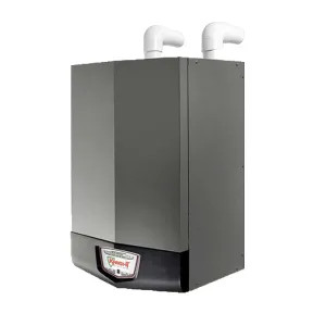 Lochinvar WBL151 Lochinvar Knight High Efficiency Liquid Propane Boiler, 151000 BTU, Wall-Mount, 1/2in Gas Connection, 1in Water Connection, 3in Air inlet, 3in Vent, SMART SYSTEM Digital Operating Control,  Freeze Protection, Dual Level Password Security, Night Setback - WBL151