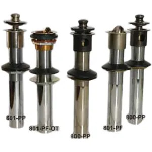 Watco 801-PP-BRS-PB Watco 801-PP-BRS-PB Tubular Brass Push Pull Polished Brass Lavatory Drain