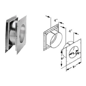 M&G DuraVent 46DVA-WTS DuraVent 46DVA-WTS DirectVent Pro Small Wall Thimble for 6-5/8