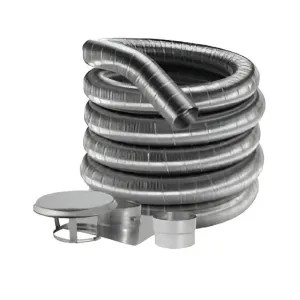 M&G DuraVent 4DF316-35VCK DuraVent 4DF316-35VCK DuraFlex 4-Inch 316 Top Plate/Cap Kit