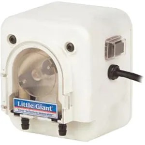 Little Giant 553674 Little Giant TPS Peristaltic Self-Priming Condensate Removal Pump, 9.6 LPH, 230V, 50/60Hz, 46' Shut-Off, Santoprene Tube, Polycarbonate - 553674