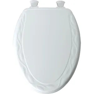 Bemis 134EC-000 Bemis 134EC-000 White Closed Front Elongated Toilet Seat with Cover
