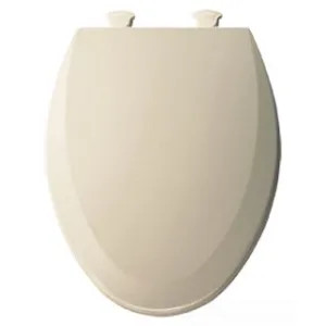 Bemis 1500EC-146 Bemis Elongated Toilet Seat with Cover, Closed Front - Almond (1500EC-146)