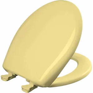 Bemis 200SLOWT-211 Bemis Easy Close Plastic Toilet Seat, Round, Residential, Yellow - 200SLOWT-211