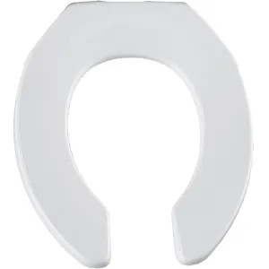 Bemis 955CT-000 Bemis Open Front Round Plastic Toilet Seat, Less Cover - White (955CT-000)