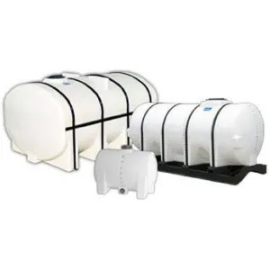 Norwesco Fluid 40089 Norwesco 40089 1025 Gallon Horizontal Leg White Tank