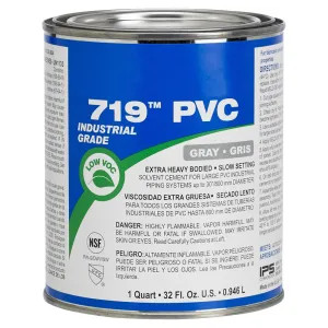 IPS 13078 Heavy Body PVC Cement Gray Gallon Slow Set