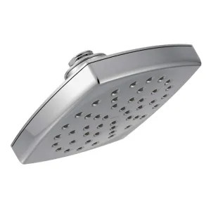 Moen S6365EP Moen Voss 6in Single-Function Rainfall Shower Head, Square, Immersion Rainshower Technology, Eco-Performance, 1.75 GPM, Chrome - S6365EP