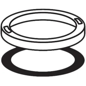 Moen 1933SL Moen 1933SL Integra Round Escutcheon & Gasket Kit - Stainless