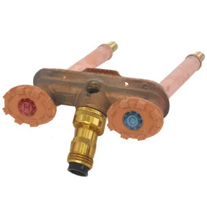 Woodford 22CP-16-PH-SF Woodford 22 Series 16in Rough-In Freezeless Hot and Cold Wall Faucet, Horizontal, 1/2in MPT x 1/2in Female Sweat Inlet, Plastic Handle, Shower Faucet - 22CP-16-PH-SF
