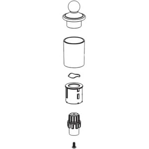 Moen 114309 Moen 114309 Part Handle Hub Kit, 7592 Series