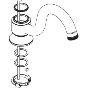 Moen 116626 Moen 116626 Part Spout Kit, Widespread Lavatory