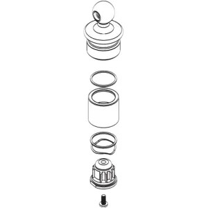 Moen 116671 Moen 116671 Part Handle Hub Two Handle Lever Lavatory/ Bar Cold