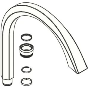 Moen 122575 Moen 122575 Part Spout Kit, 1 Handle Kitchen