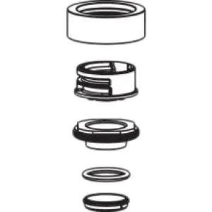 Moen 101249W Moen 101249W Handle Collar & Nut Kit White