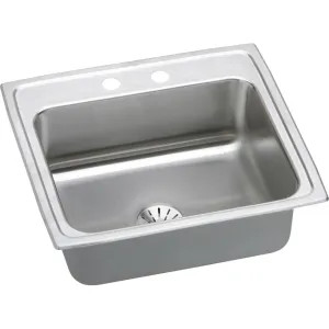 Elkay LR2521PD2 Elkay LR2521PD2 Lustertone Stainless Steel Single Bowl Sink Package
