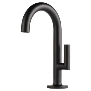 Brizo 65675LF-BL Brizo Odin Single-Handle Matte Black Electronic Bathroom Faucet with TempIQ Technology, Single-Hole, 1.5 GPM, Less Drain - 65675LF-BL