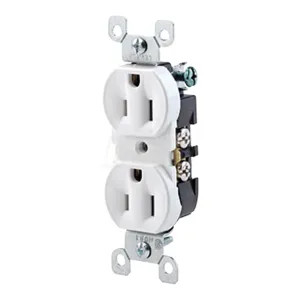 Mars 84797 Mars 84797 Str Blade Receptacles w/ Ground, Dup Ivory EZWire/Screw 15a125V