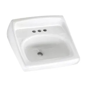 American Standard 0355.012.020 American Standard Lucerne Wall-Mount Sink with 4
