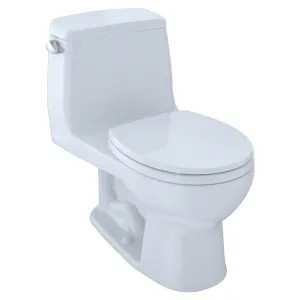 Toto MS853113S#01 TOTO UltraMax One-Piece Toilet with SoftClose Seat, Round, 1.6 GPF, Cotton White - MS853113S#01