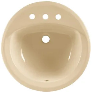 American Standard 0490.011.021 American Standard Rondalyn Countertop Bathroom Sink, 3-Hole, 8in Centers, Bone - 0490.011.021
