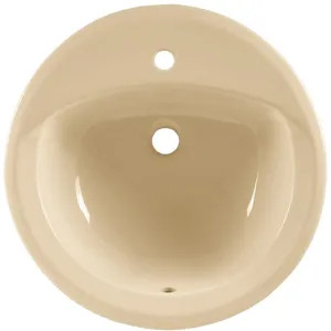 American Standard 0490.156.021 American Standard Rondalyn Countertop Bathroom Sink, 1-Hole, Bone - 0490.156.021
