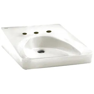 American Standard 9140.013.020 American Standard White Lavatory Sink, Wheelchair Accessable, Wall-Mount - 9140.013.020