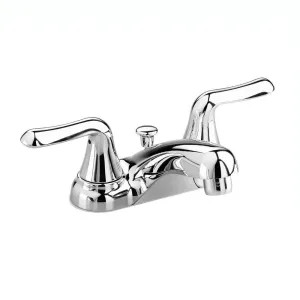 American Standard 2275.500.002 American Standard Colony Soft Two Lever Handles Chrome Centerset Lavatory Faucet with 50/50 Pop-Up Drain, 1.2 GPM - 2275.500.002