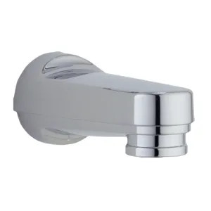 Delta RP17453 Delta Classic Chrome Tub Spout with Pull-Down Diverter, Wall-Mount, Single-Hole Installation - RP17453
