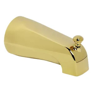 American Standard 060340-0990A American Standard Polished Brass Williamsburg Spout with Pull-Up Tub Diverter, Wall-Mount, Brass Construction - 060340-0990A