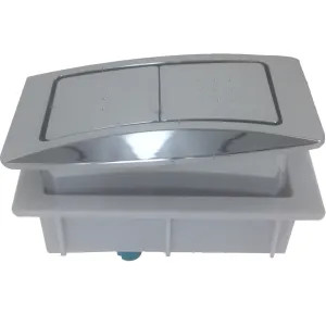 American Standard 7381092-200.0020A American Standard 7381092-200.0020A Rectangular Top-of-Tank Push Button Actuator - Chrome