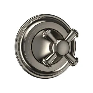 Toto TS220DW#BN TOTO Vivian 2-Way Diverter Valve Trim, Cross Handle, Brushed Nickel - TS220DW#BN