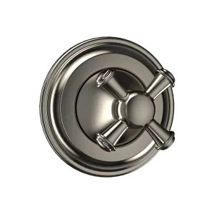 Toto TS220XW#BN TOTO Vivian 3-Way Diverter Valve Trim, Cross Handle, Brushed Nickel - TS220XW#BN
