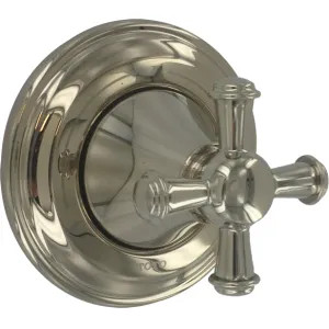 Toto TS220XW#PN TOTO Vivian 3-Way Diverter Valve Trim, Cross Handle, Polished Nickel - TS220XW#PN