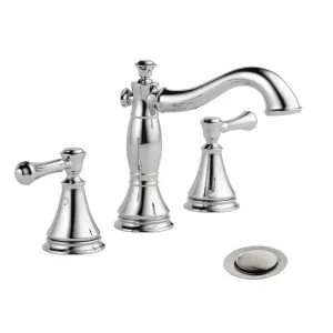 Delta 3597LF-MPU Delta Cassidy Hook Spout Chrome Lavatory Faucet for 6