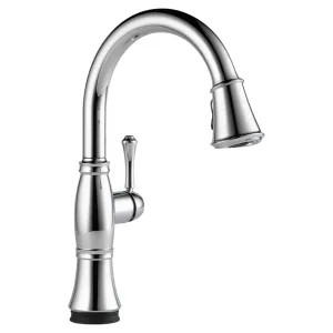 Delta 9197T-DST Delta Cassidy Touch2O Single Handle Pull-Down Kitchen Faucet, Chrome - 9197T-DST